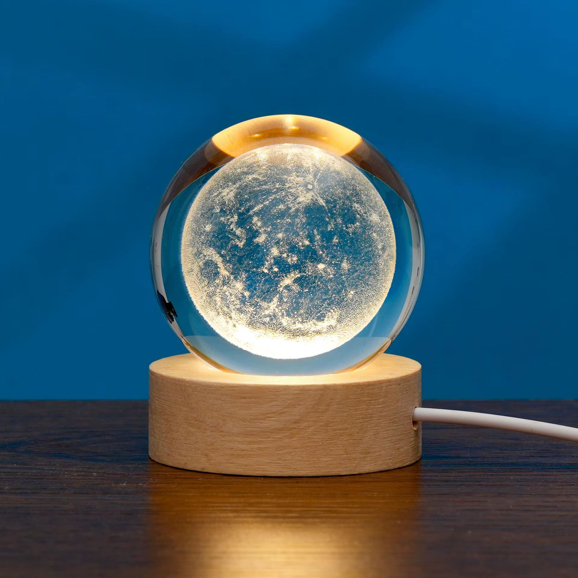 Galaxy Crystal Lamp – 3D Planet Projection LED Night Light, Perfect for Home Décor & Gifts