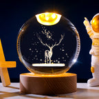 Galaxy Crystal Lamp – 3D Planet Projection LED Night Light, Perfect for Home Décor & Gifts